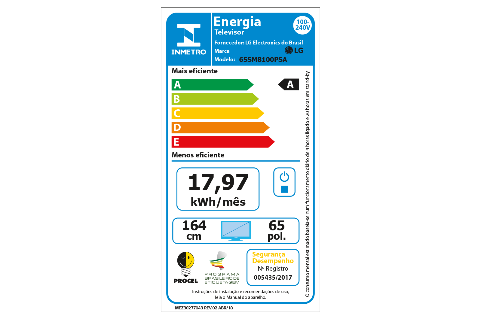 LG Smart TV LG 65" 4K HDR Ativo NanoCell Inteligência Artificial ThinQ AI Som DTS Virtual X, 65SM8100PSA