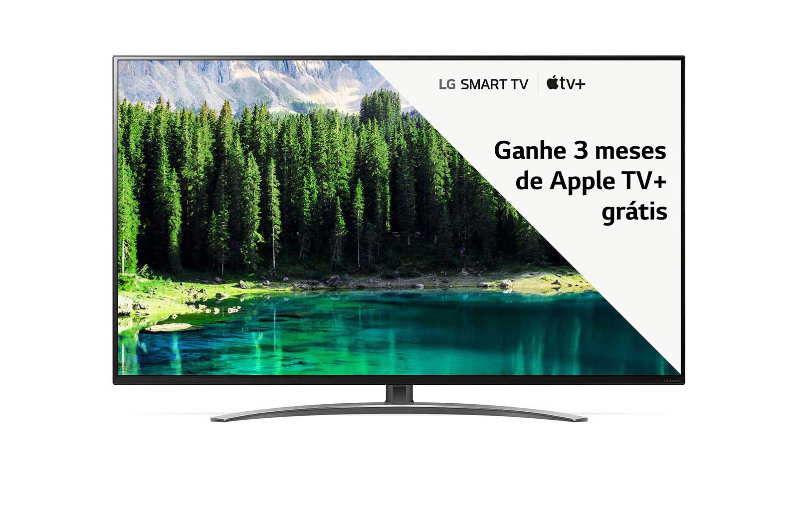 LG Smart TV LG 65" 4K HDR NanoCell Inteligência Artificial ThinQ AI Som Dolby Vision processador α7 Deep Learning, 65SM8600PSA