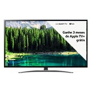 LG Smart TV LG 65" 4K HDR NanoCell Inteligência Artificial ThinQ AI Som Dolby Vision processador α7 Deep Learning, 65SM8600PSA