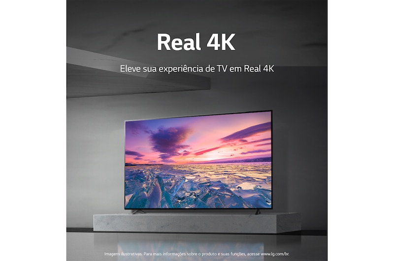 LG Smart TV 4K LG UHD 65'' WiFi Bluetooth HDR AI ThinQ Smart Magic Google Alexa 65UQ8050PSB, 65UQ8050PSB