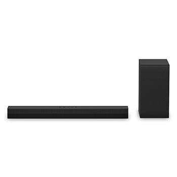 Front view of soundbar