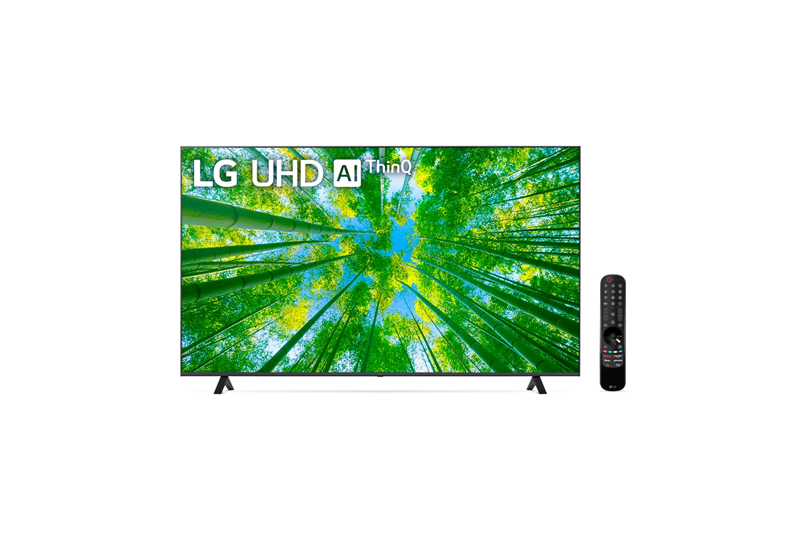 LG Smart TV 4K LG UHD 70'' WiFi Bluetooth HDR AI ThinQ Smart Magic Google Alexa 70UQ8050PSB, 70UQ8050PSB