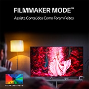 LG 2021 Smart TV LG 75" 4K NanoCell 75NANO80 4x HDMI 2.0 Inteligência Artificial AI ThinQ Smart Magic Google Alexa, 75NANO80SPA