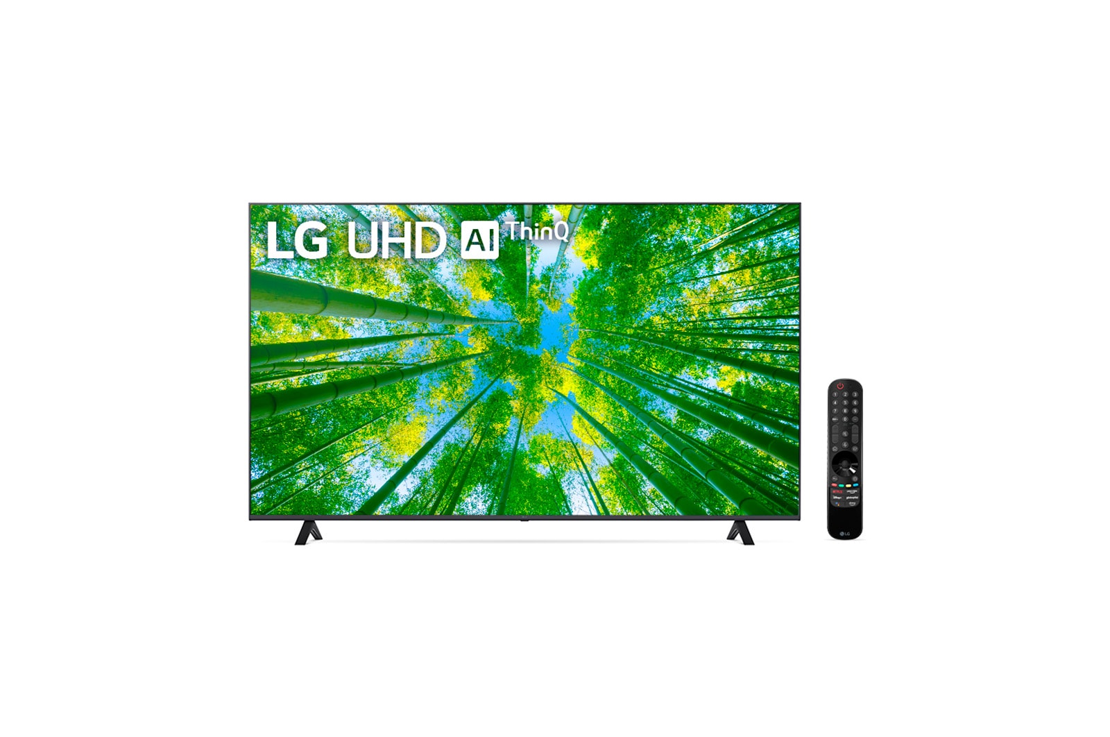 LG Smart TV 4K LG UHD 75'' WiFi Bluetooth HDR AI ThinQ Smart Magic Google Alexa 75UQ8050PSB, 75UQ8050PSB