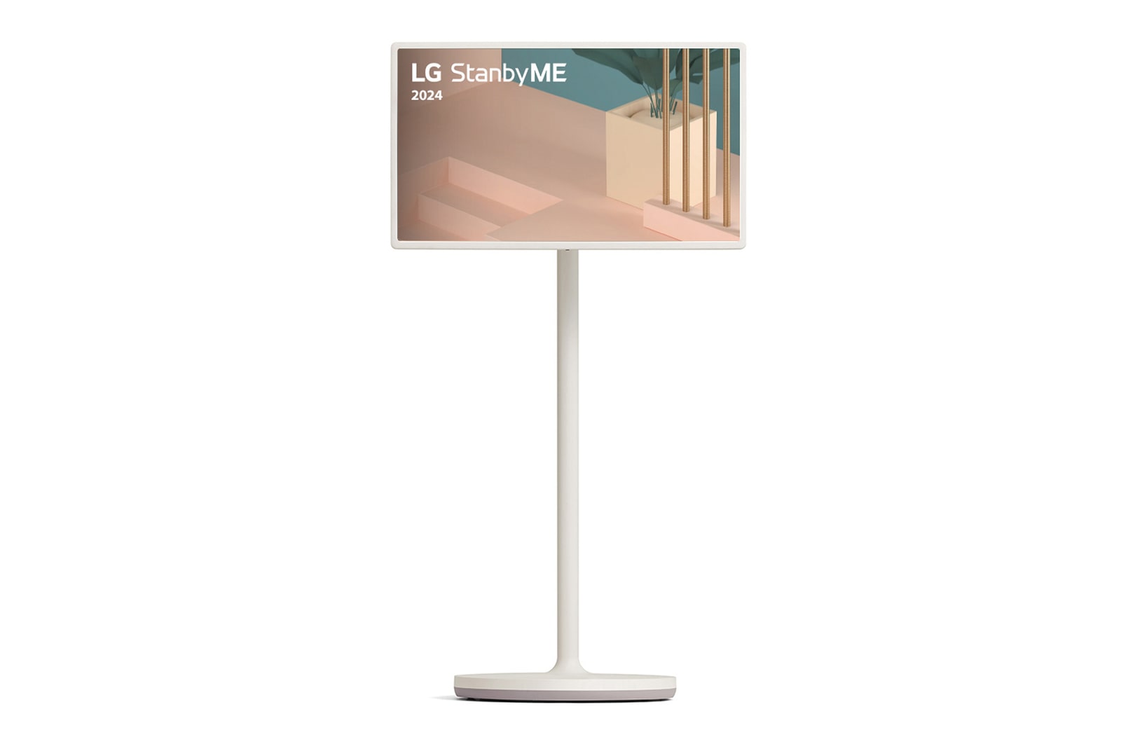 Vista frontal no modo horizontal com imagem de fundo