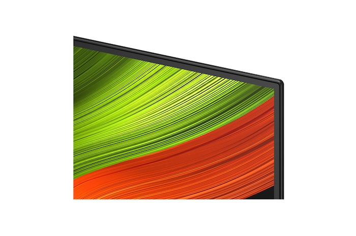 Vista lateral da Smart TV 4K LG OLED AI B5.