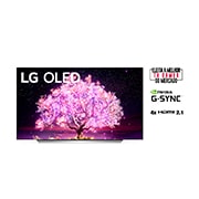 LG Smart TV LG OLED 48'' 4K120Hz G-Sync FreeSync Inteligência Artificial ThinQ Google Alexa OLED48C1PSA, OLED48C1PSA