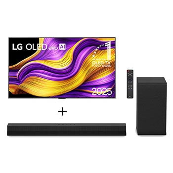Combo Smart TV 4K LG OLED evo AI G5 de 55 polegadas 2025 OLED55G5 + Soundbar LG S40T