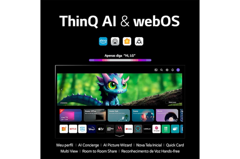 LG Smart TV LG OLED evo G3 65 polegadas 4K, 2023, OLED65G3PSA