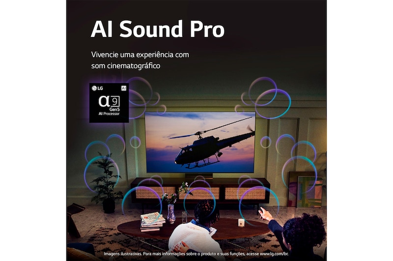 LG Smart TV LG Evo 77'' 4K 120Hz G-Sync FreeSync Inteligência Artificial ThinQ Google Alexa OLED77C2PSA, OLED77C2PSA