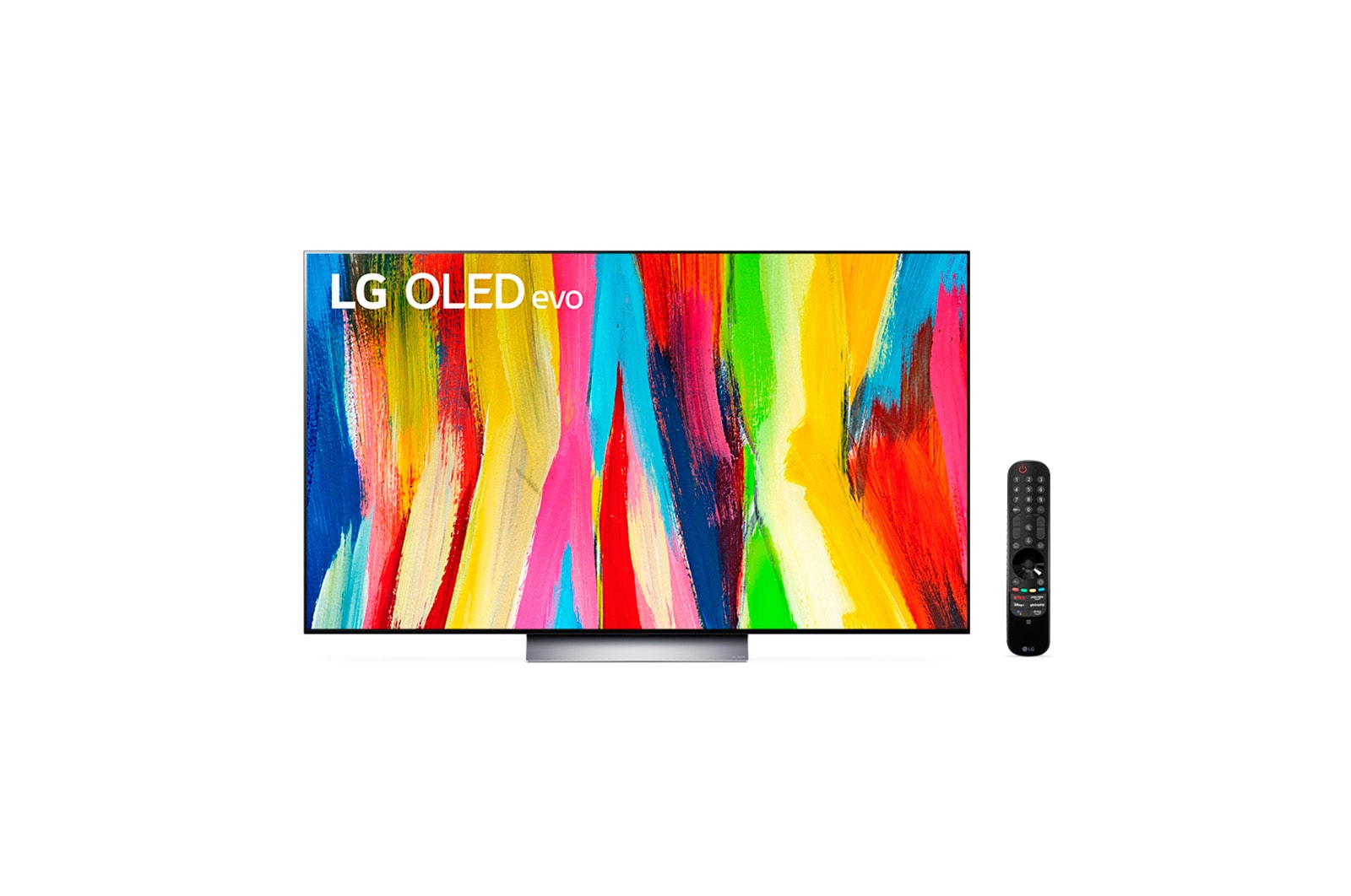 LG Smart TV LG Evo 77'' 4K 120Hz G-Sync FreeSync Inteligência Artificial ThinQ Google Alexa OLED77C2PSA, OLED77C2PSA