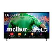 Vista frontal da UHD UA85 TV