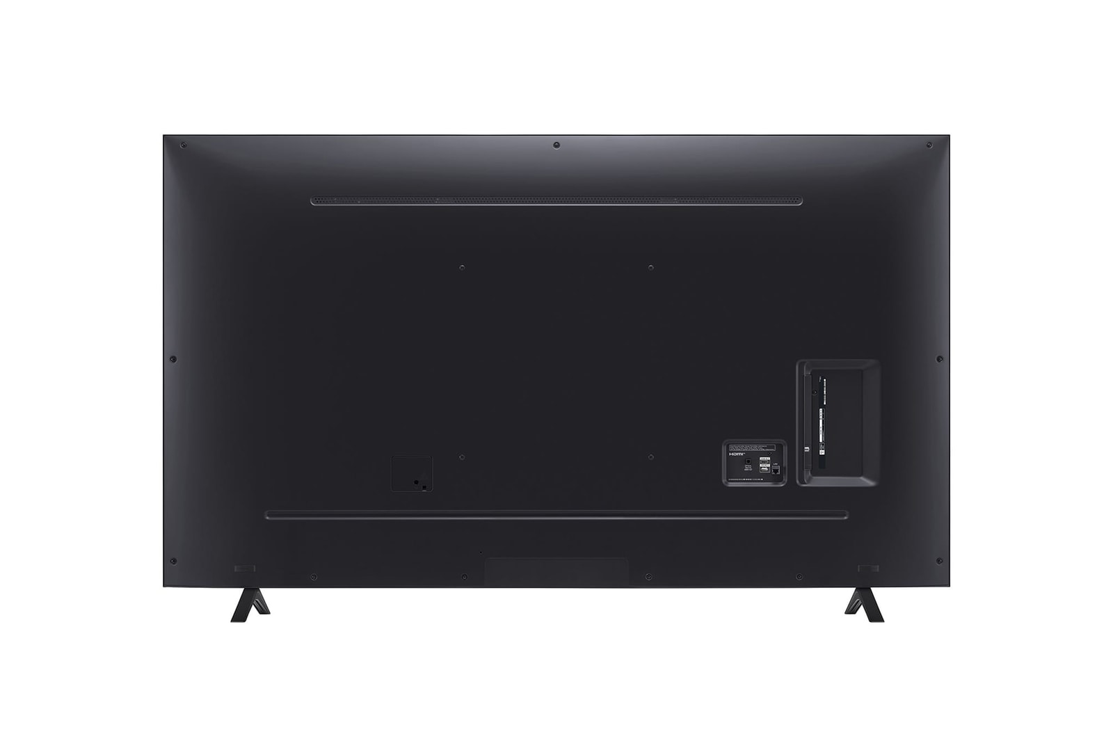 Vista traseira da TV LG UHD, UT80