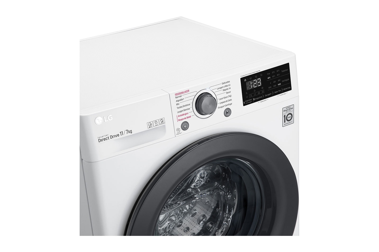 LG Lava e Seca LG VC5 11kg Branco com Inteligência Artificial AIDD™ - CV3011WG4A - 220V, CV3011WG4A