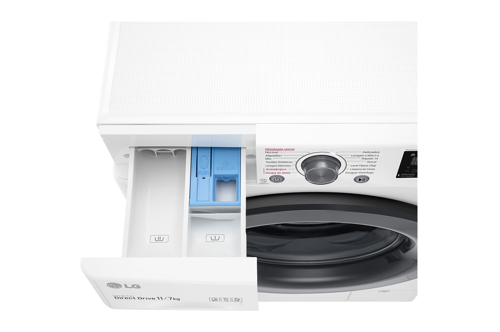 LG Lava e Seca LG VC5 11kg Branco com Inteligência Artificial AIDD™ - CV3011WG4A - 220V, CV3011WG4A