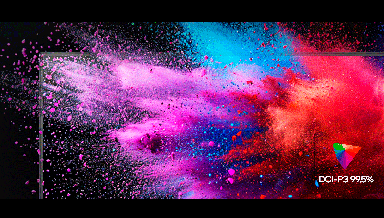 Realistic details of DisplayHDR True Black 400 and DCI-P3 98.5%.