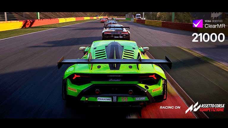 OLED com certificação VESA ClearMR 21000.