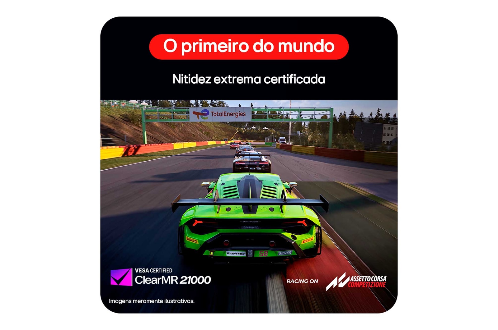 side view of a tilted monitor