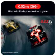 front view of the monitor with the stand down