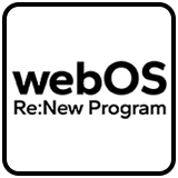O logotipo do programa webOS Re:New Program.