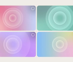 Screen of a user going through the AI Sound Wizard personalization process. Grid of different sound clip icons. One of the options is highlighted as if the user already made their choice.
