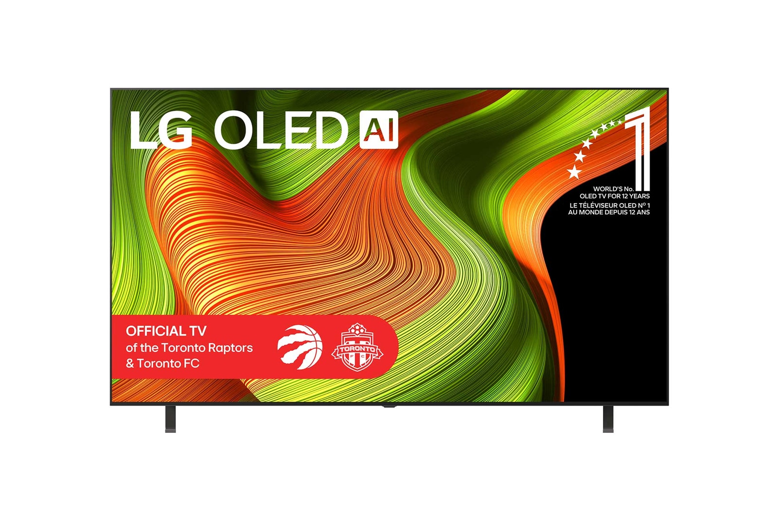 Front view of 83 inch LG OLED AI B5 4K Smart TV 2025 OLED83B5PUA