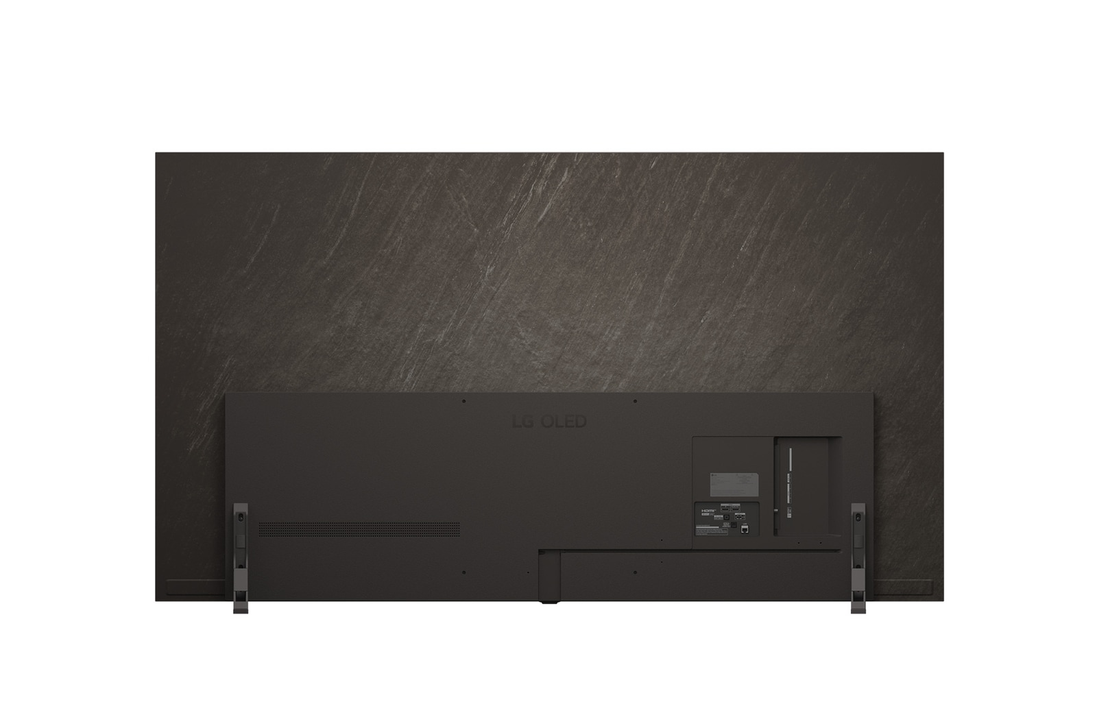 Rear view of LG OLED AI B5 4K Smart TV.