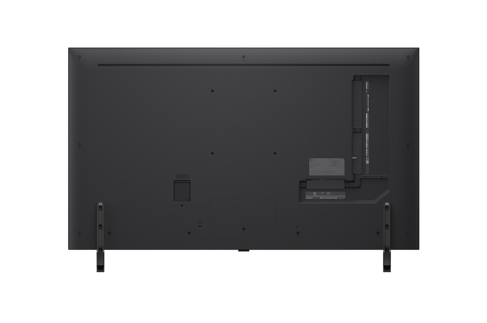 Rear view of LG QNED evo QNED85 TV