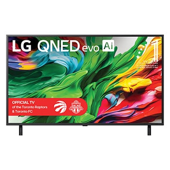 Front view of 50 inch LG QNED evo AI QNED85 MiniLED 4K Smart TV 2025 50QNED85AUA