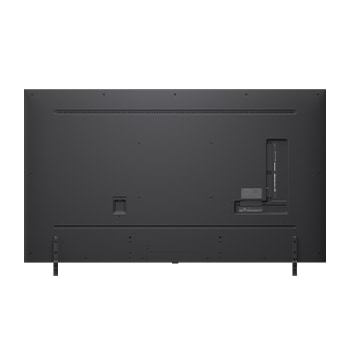 Rear view of LG QNED80 TV