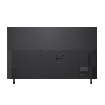 Rear view of LG QNED82 TV