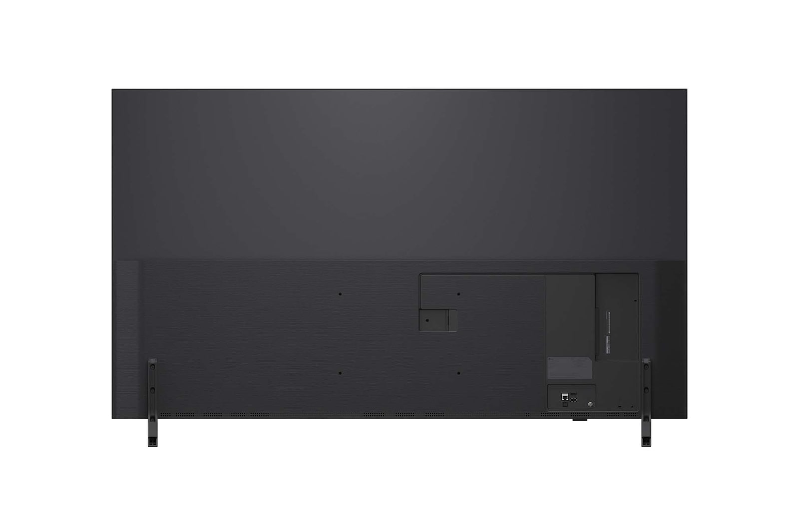 Rear view of LG QNED82 TV