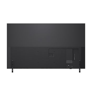 Rear view of LG QNED82 TV