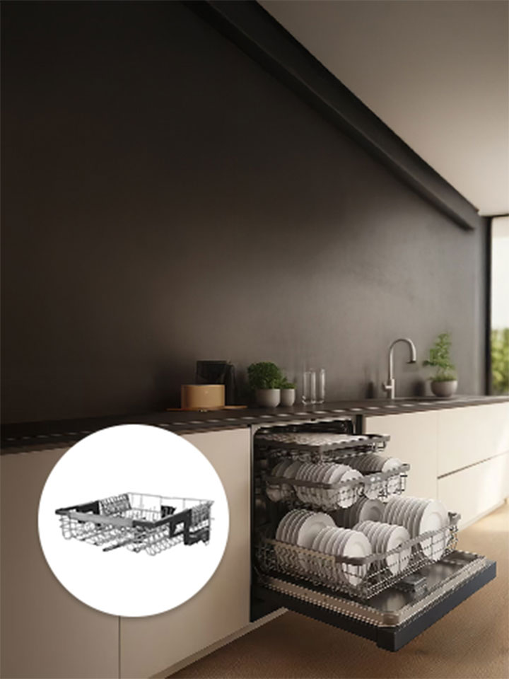 This is a picture of the LG dishwasher and its accessory.