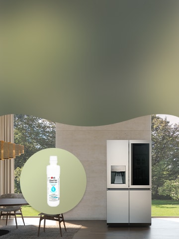 This is a picture of the LG refrigerator and its accessory.