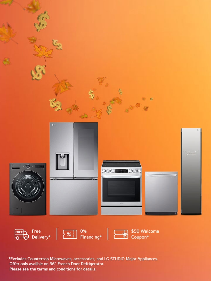 Save 10% when you purchase 2 or more LG Major Appliances*