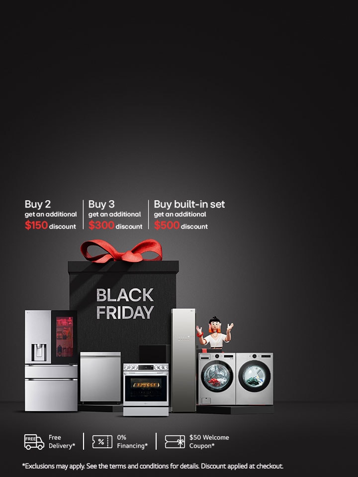 BLACK FRIDAY DEAL! Bundle & Save up to $500 on select Home Appliances