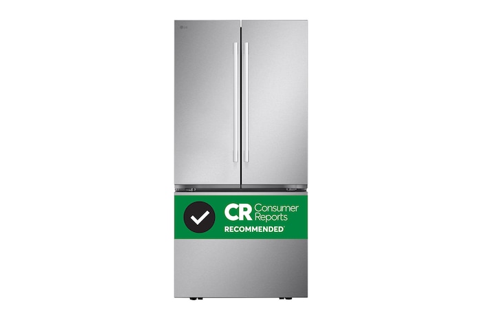 Front view of 33" 25 cu.ft. Standard-Depth French 3-Door Refrigerator Ice Maker (LF25H6200S)