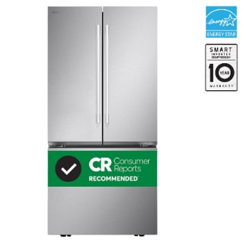 Front view of LG Refrigerators, French door LF25H6200S