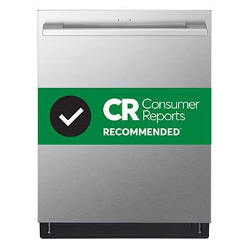 Front view of LG STUDIO Top Control Smart Dishwasher with 1-Hour Wash & Dry, QuadWash Pro™, TrueSteam® and Dynamic Heat Dry™, SDWB24S3