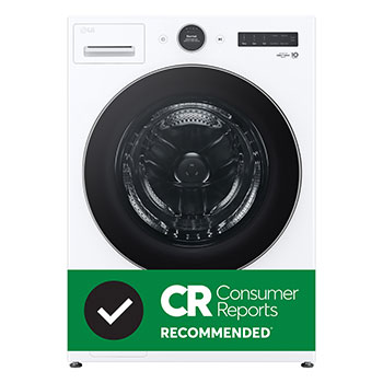 Front view of 5.2 cu. ft. Capacity Smart Front Load ENERGY STAR®Washer with TurboWash® 360° and AI DD® Built-In Intelligence, WM5500HWA