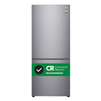 LG 28" 15 cu.ft. Counter-Depth Bottom Freezer Refrigerator, LBNC15251V