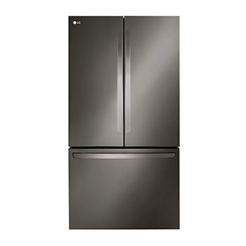 Front view of 36" 27 cu.ft. Counter-Depth MAX<sup>®</sup> French 3-Door Refrigerator | Internal Water Dispenser | Ice Maker LRFLC2706D