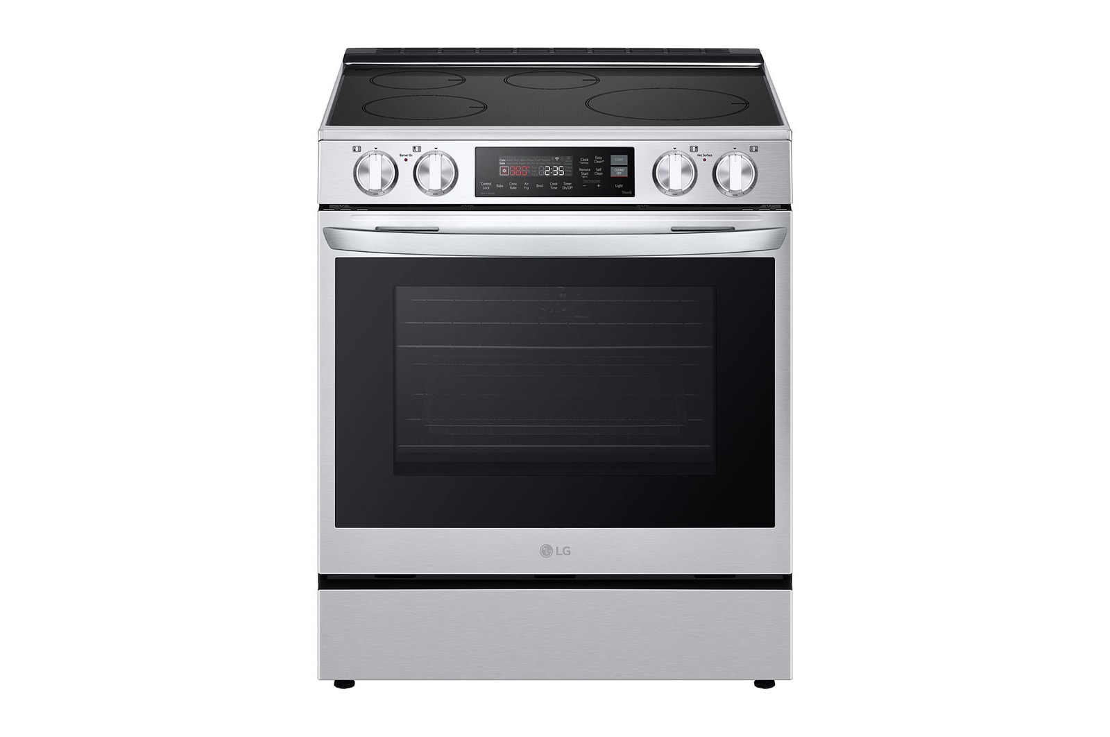 Front view of 30" Induction 6.3 cu ft. Range | Probake Convection, Air Fry, , SelfClean, EasyClean®& Smart (LSIL6334F)