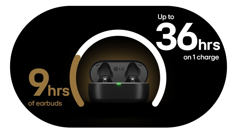 An image of TONE Free app. Top view of the T80S is placed right next to it.