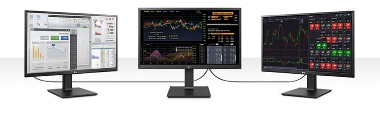 24CN650W enabling to connect up to two uhd 4k resolution displays