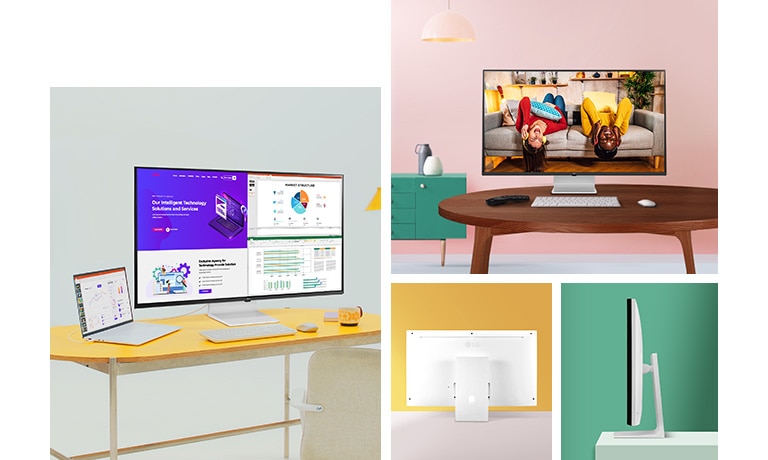 43-inch large screen enables you to work efficiently, displaying multiple programs on a screen and enjoying various OTT contents.