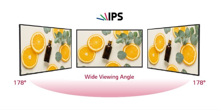 With a 178-degree wide viewing angle, the display content is visible from any angle.