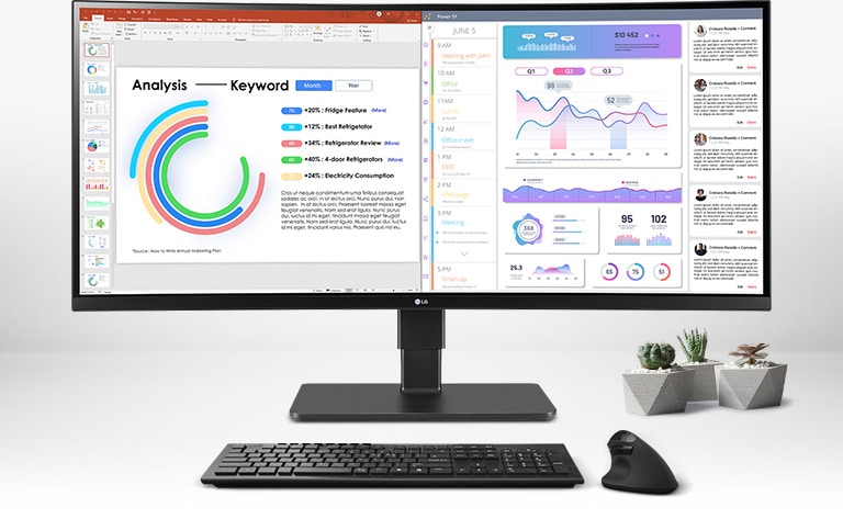 WQHD IPS Display providing with wide viewing angle.
