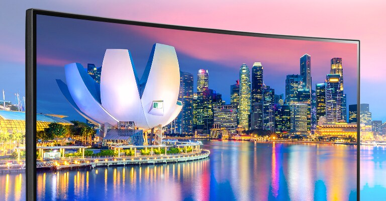 IPS with sRGB 99% (Typ.) : Precise Colors and Wide View.